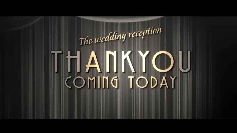 オープニングムービーTEASER：英語ナレーションでゲストへ挨拶するイントロ画像