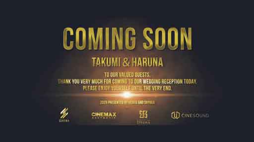 映画予告のような結婚式オープニングムービー「ティザー」