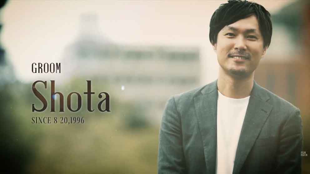 プロフィールムービーフィルムの新郎画像