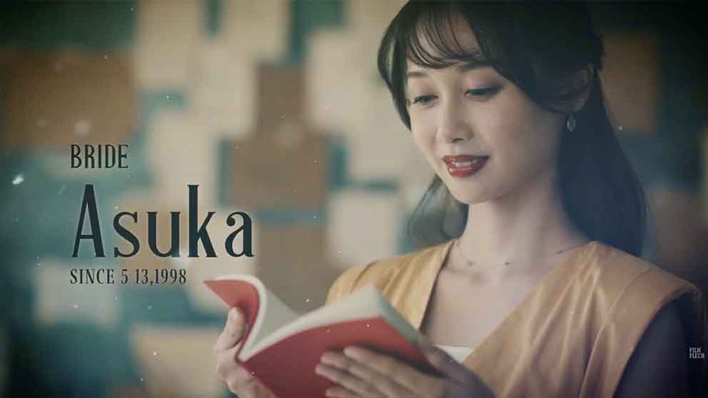 プロフィールムービーフィルムの新婦画像