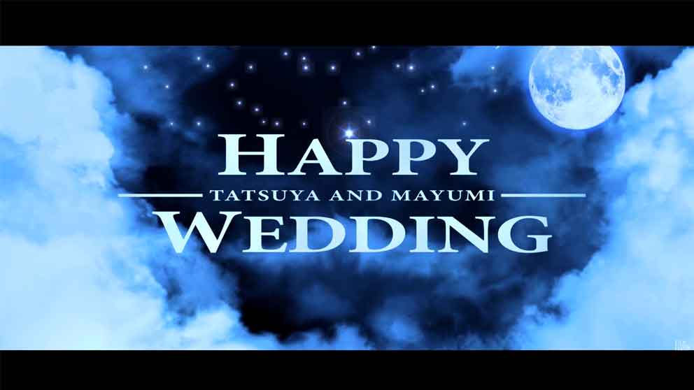 プロフィールムービーシネマ：オープニングのロゴシーンの画像