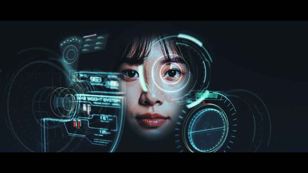 オープニングムービーメタルマン：メタルスーツ装着シーン